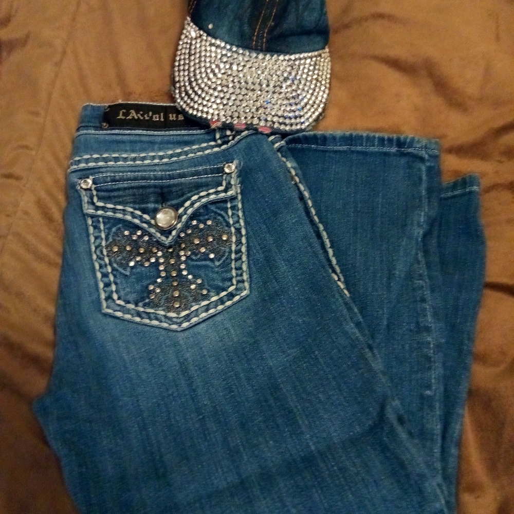 LA Idol Capri pants size 9 (ball cap included)